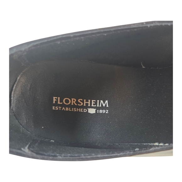 Florsheim Mens Black Leather Penny Loafers Size 8 1/2 - Picture 3 of 6